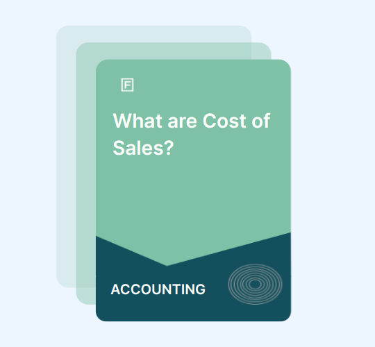 What is the cost of sales in a business?